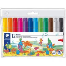 12 Feutres De Coloriage - Mine Extra Large - Encre Lavable - Staedtler - Noris Club