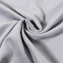 Tissu Velours Milleraies Uni Bleu Gris - Au Mètre - Craftine
