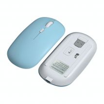 Souris Bluetooth Sans Fil Ergonomique 1600dpi Rechargeable 10m Bleu Yonis - Yonis