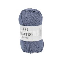 Fil À Tricoter 100% Coton Quattro - Lang Yarns 34 Bleu