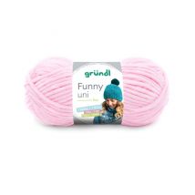 Fil À Tricoter Effet Velour Funny - Grundl - 100 Gr - Oeko-tex 06 Rose - Gründl