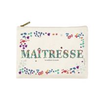 Trousse Rectangulaire Pm (20x13 Cm) - Jardin De Cottage (maîtresse) - Hirondelles & Cie