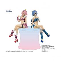 Re:zero - Statuettes Noodle Stopper Rem & Ram 16 Cm - Furyu