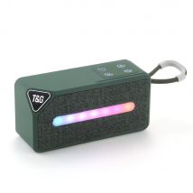 Enceinte Bluetooth Portable Extérieure Sans Fil Avec Lumière Led Atmosphère Vert Yonis - Yonis