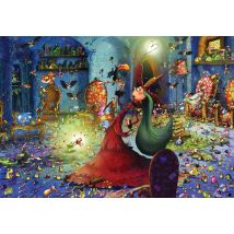Puzzle 1000 Pièces - François Ruyer - La Sorcière À La Baguette Magique - Grafika