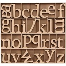 Lettre, H : 8 Cm, Ép. 2 Cm, 112 Pièces/ 1 Pq. - CC Hobby