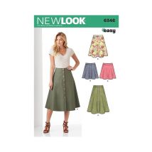 Patron New Look 6346 Jupe Taille N°fr 36-48 - NewLook