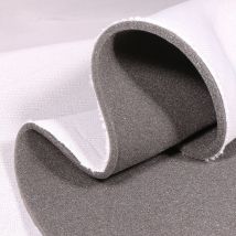 Tissu Mousse Résille Thermocollante 6 Mm Gris - Au Mètre - Craftine