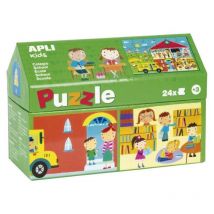 Boite Maisonnette Puzzle L'École - Apli