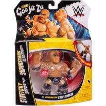 Figurine Extensible - Goo Jit Zu Wwe - The Rock - 11 Cm - Texture Élastique - Extensible 3x - Heroes of Goo Jit Zu