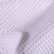 Tissu Nid D'Abeille Blanc Au Mètre - Craftine