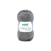 Fil À Tricoter Cotton Fun - Gründl - Certifié Oeko-tex 25 Gris