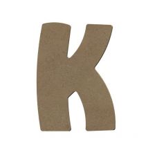 Lettre Majuscule K En Bois Mdf À Décorer - 15 Cm - Gomille