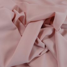 Tissu Crêpe Georgette Rose Clair Au Mètre - Craftine
