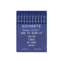 Aiguilles Pour Machine À Coudre Industrielle Canu 20:05 1 134r/ 135x5 / Dpx5 - Dimension 70/10 - Schmetz Bleu