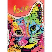 Puzzle Chat : Tilt Cat Love - 1000 Pièces - Collection Art Dean Russo - Educa 19257 - Educa