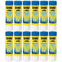12 Bâtons De Colle - Magic Blue - 8g - Uhu