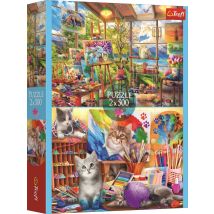 Puzzle 500 Pièces - 2 Puzzles - L'Art De Peindre - Trefl