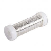Fil En Cuivre Argenté, 0,40 Mm Ø, Bobine 40 M, 1 Bobine - Rayher