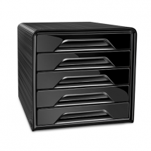 Bloc De Classement 5 Tiroirs Standards Smoove Noir - Cep - Cep