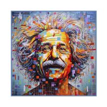 Carré Simili Cuir 44x44 Cm Einstein - Distrifil