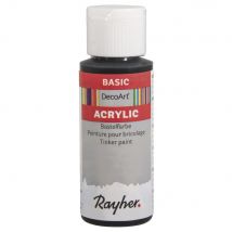 Peinture Acrylic, Flacon 59 Ml, Noir - DecoArt