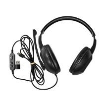 Nedis Casque Pc Circum-aural Stéréo Usb-c Avec Adaptateur Usb-a Et Micro Rabattable Noir - NEDIS