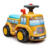 Porteur School Bus 1er Âge Avec Volant Directionnel Avec Klaxon Et Coffre De Rangement - Jaune - Dès 12 Mois - 100% Fabriqué En France - Falk - FALK 