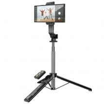 Forever Perche À Selfie Bluetooth Trépied Extensible À 100 Cm Noir