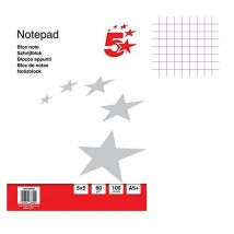 Bloc Notes - A5 - 14,8x21 Cm - Petits Carreaux - 100 Feuilles - Surdiscount