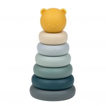 Tour À Empiler En Silicone Bleu - Nattou