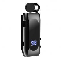 Casque Sport Sans Fil Bt5.2 Avec Câble Rétractable Et Longue Autonomie Noir Yonis - Yonis
