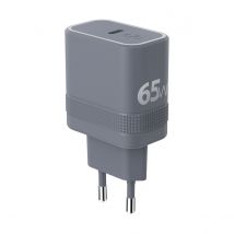 Force Power Chargeur Secteur Usb-c 65w Power Delivery Modèle Cube Ultra-compact Gan Gris
