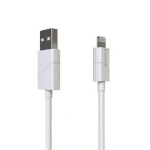 Greene Câble Lightning Mfi Vers Usb Avec Embout Rotatif Charge Et Synchronisation 1,2m Blanc - Green-e