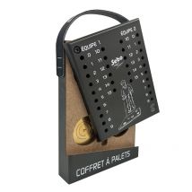 Coffret Avec Jeu De 12 Palets Vendéens + 1 Maître En Laiton De Compétition - Sebo