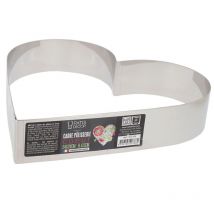 Cœur À Mousse Inox H 4,5 Cm L 24 Cm - Patisdecor