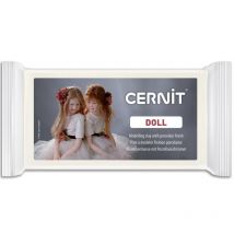 Pâte Polymère - A Cuire - Pâte À Modeler - Finition Porcelaine - Blanc - Bloc De 500g - Cernit - Doll Collection