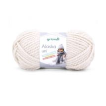 Pelote De Laine À Tricoter Alaska - 100gr - Gründl Ecru (07)