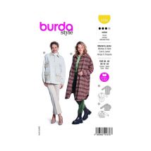 Patron Burda 5794 - Manteau Douillet Et Confortable Taille N°fr 36-46