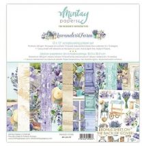 12 Papiers Scrapbooking 30,5 X 30,5 Cm Mintay By Karola Lavender Farm - MINTAY
