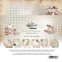 12 Papiers Scrapbooking 20 X 20 Cm Alchemy Of Art Recipe For Happiness - Art Alchemy