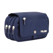 Trousse 4 Fermetures Éclair Avec Rabat 430 Since 1918 Collection, Bleu - Milan