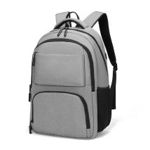 Sac À Dos Ordinateur Multifonctionnel Imperméable Avec Coussin Respirant Gris Yonis - Yonis