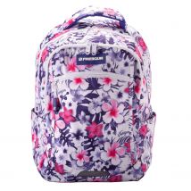 Sac À Dos 2 Compartiments White Flower - Freegun