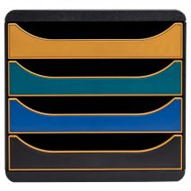 Module De Classement Big Box 4 Tiroirs Neo Deco - Couleurs Assorties - Exacompta