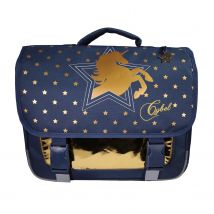 Cartable Scolaire Primaire 38cm Cybel Bleu Marine 2 Compartiments - Bagtrotter