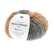 Fil À Tricoter Creative Alpaca Melange Aran - Rico Design 005 Multicolore Eté