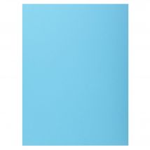 Paquet De 50 Chemises 1 Rabat Super 210 - 24x32cm - Bleu Clair - X 5 - Exacompta