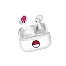 Pokemon Écouteurs Tws Sans Fil Bluetooth 5.3 Avec Étui Design Pokéball Blanc