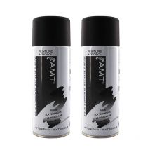 Lot De 2 Bombes De Peinture - Noir Mat - Amt - Amt